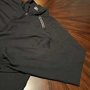 Nike Men's‎ Large Black Pullover Jacket Long Sleeve Windbreaker Full Zip